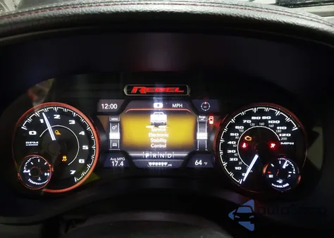 2020 Ram 1500 Rebel 4X4 5'7 Box z USA, uszkodzony, nr VIN 1C6SRFLT8LN257946